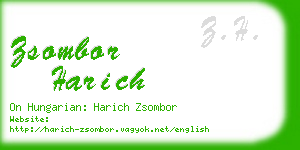 zsombor harich business card